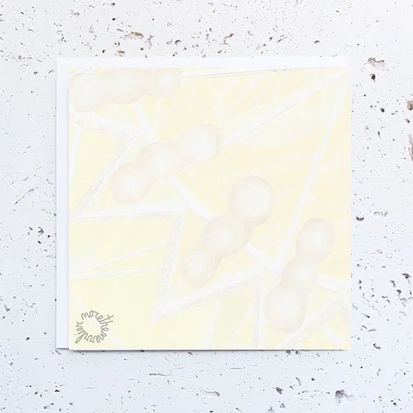 more the merrlier handmade collage art - yellow you are my sunshine greeting card
