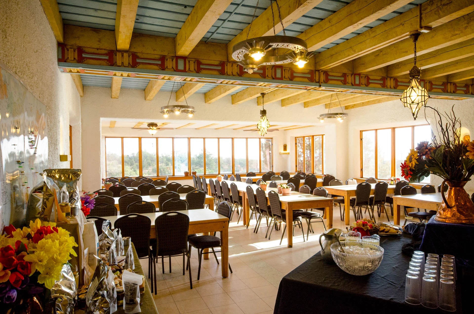 The dining facilities at IHM retreat center.