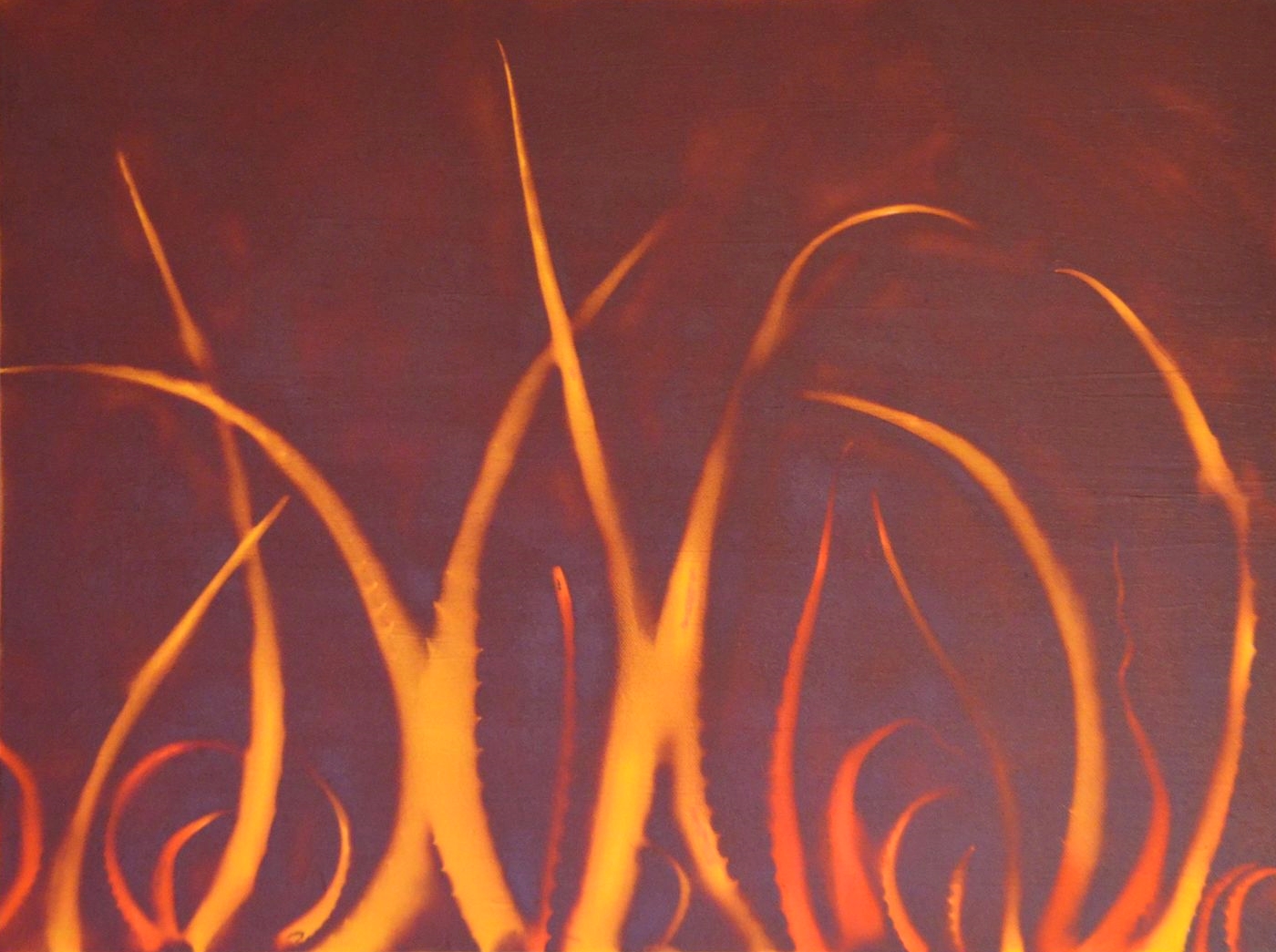 paint: cactus flames