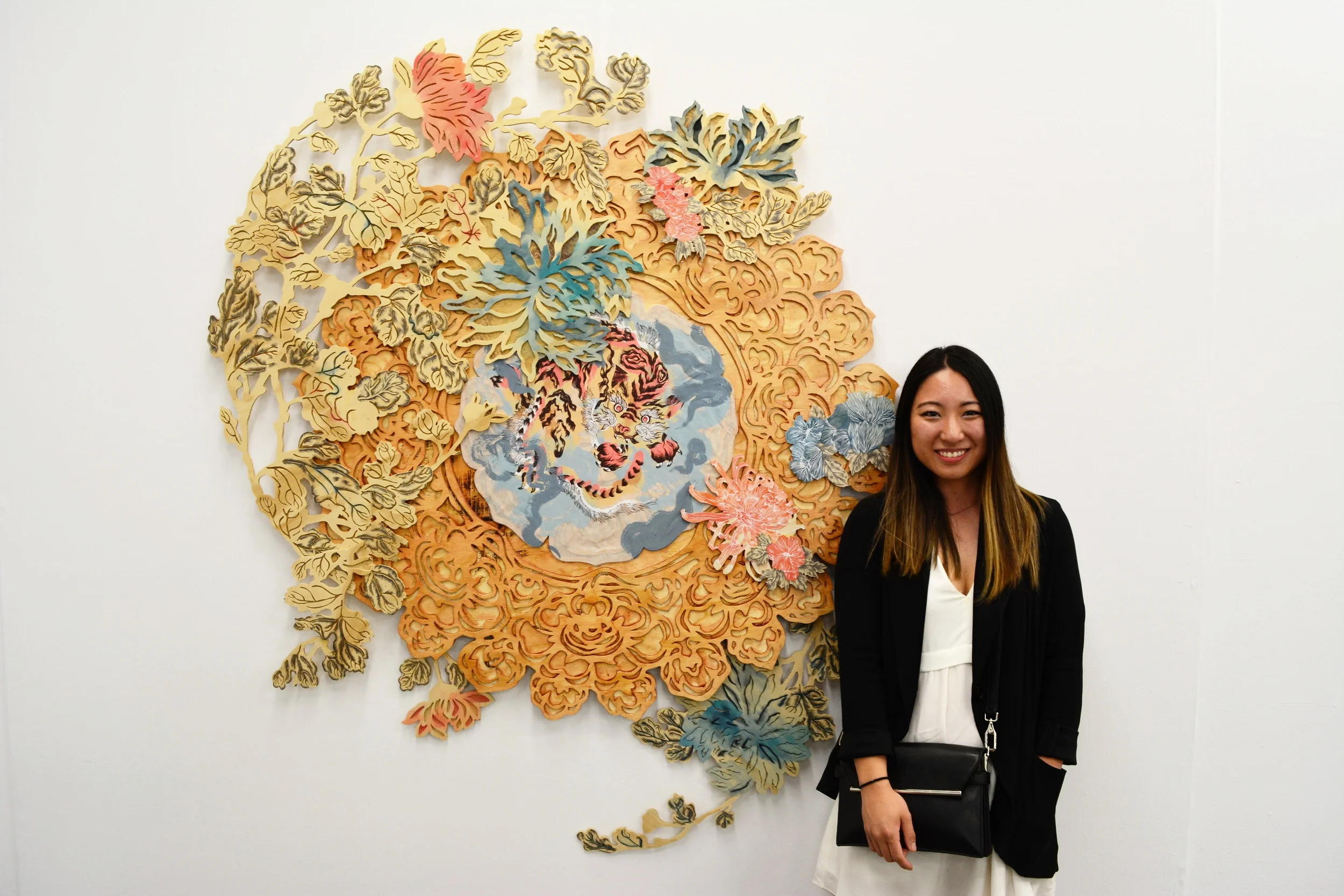 Rachel Wada Uncultured, 2016 silkscreen on wood panel 152.4" x 155" x 2"