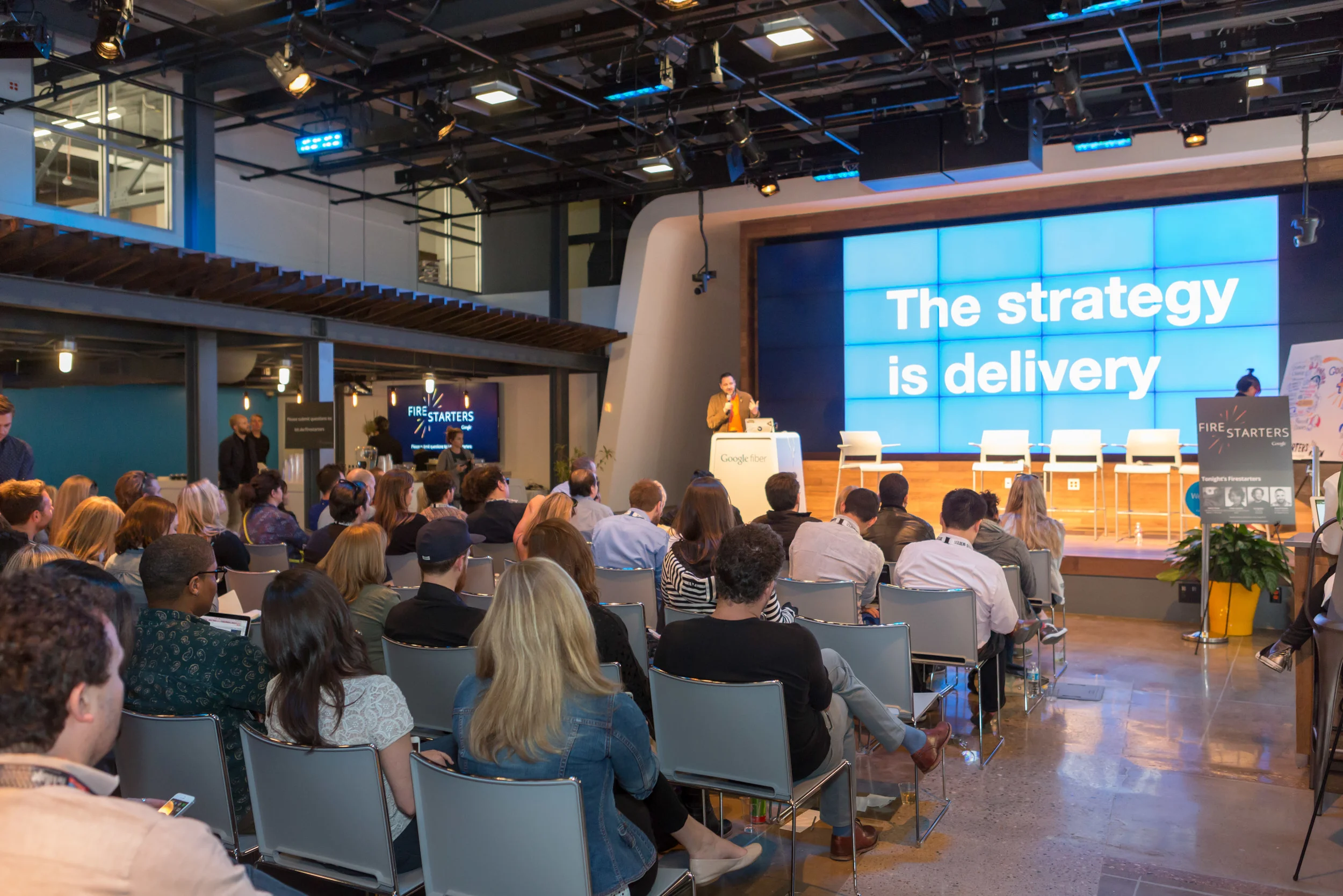 The UK Government Digital's Creative Director Russell Davies speaking at Firestarters