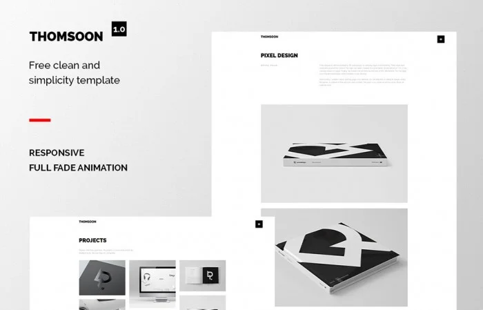 “ THOMSOON – Free responsive Portfolio Theme ” by Tomasz Mazurczak