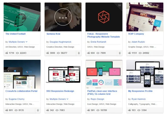 Responsive Web Design at Behance.net