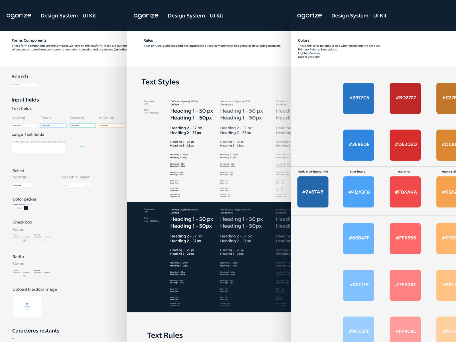 Preview of Agorize Design System
