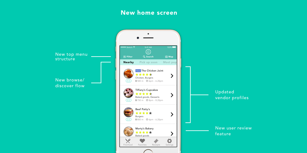 The suggested new Too Good To Go home screen