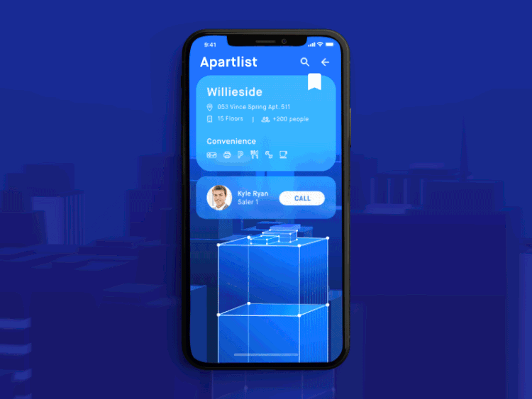 Locating flow — Apartment app by  Minh Nguyen ???  for  Interactive Labs