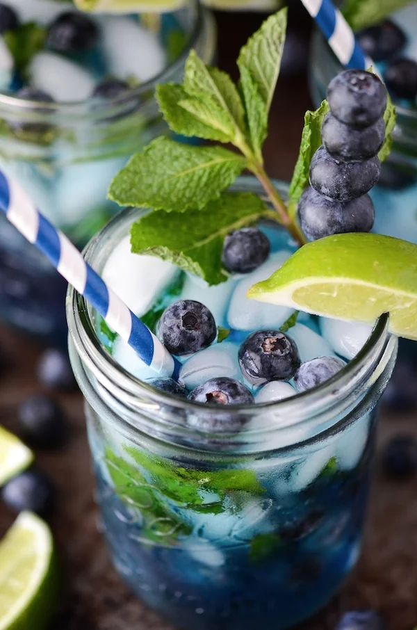 Photo credit: The Novice Chef . Click here for a yummy Blueberry Mojito recipe.