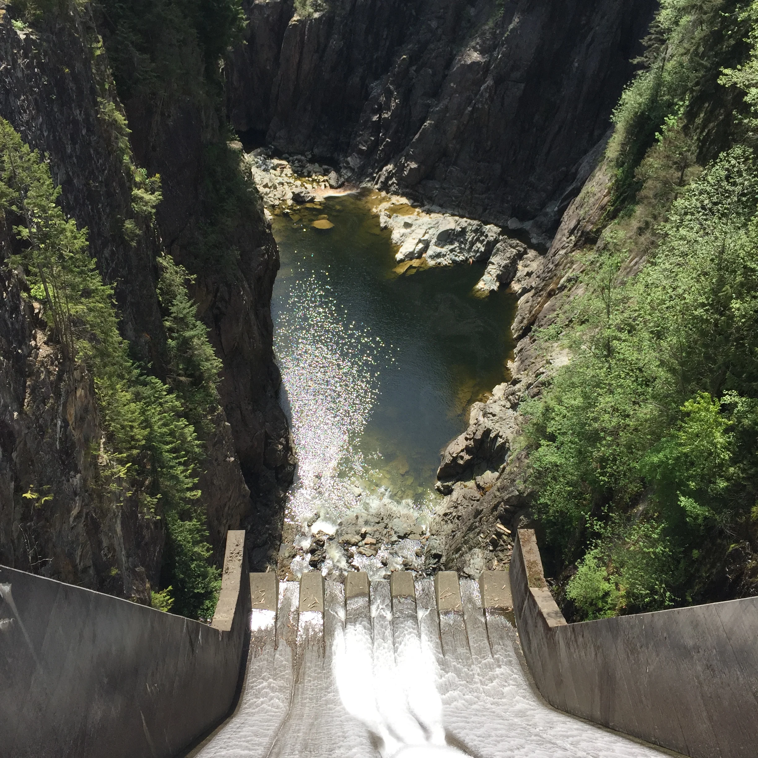Cleveland Dam that helps to regulate the amount of water in our reservoirs. It's a long way down! Photo: The Vancouverite