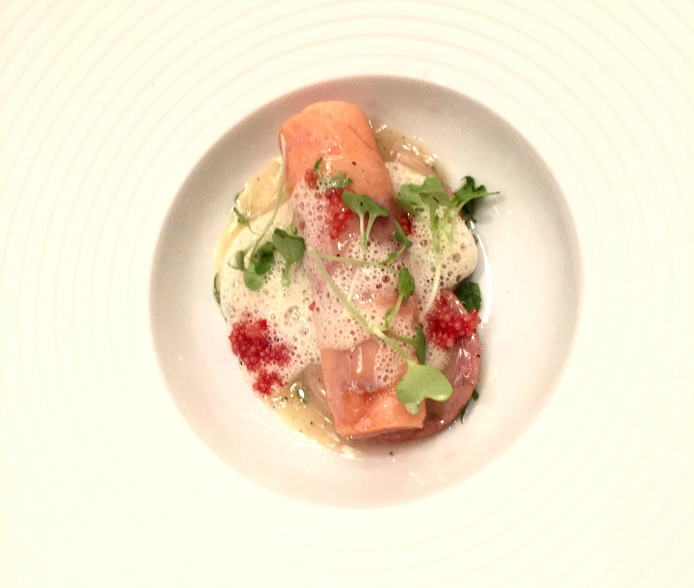 Trout with lyonnais, arugula and lemon butter. Photo: The Vancouverite