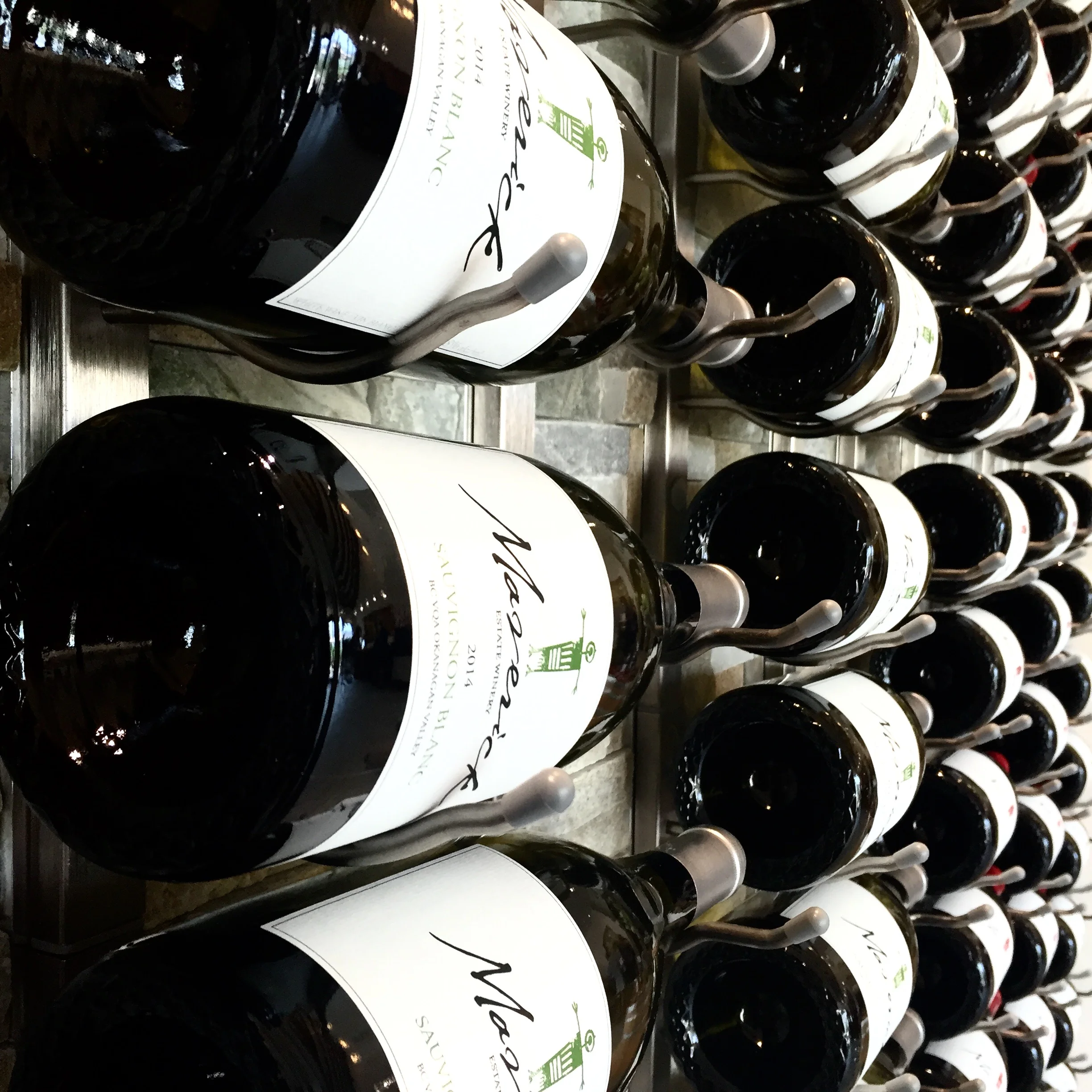 The Wine Wall at Maverick Winery. Photo: The Vancouverite