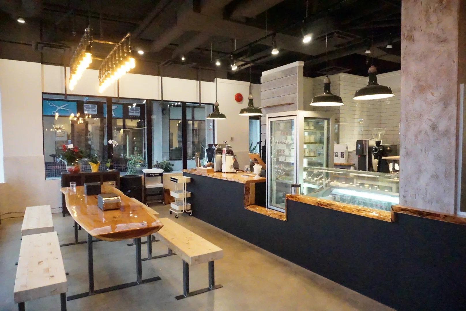 Interiors of Tangram Creamery; all designed and assembled by Mike Wong and his team.