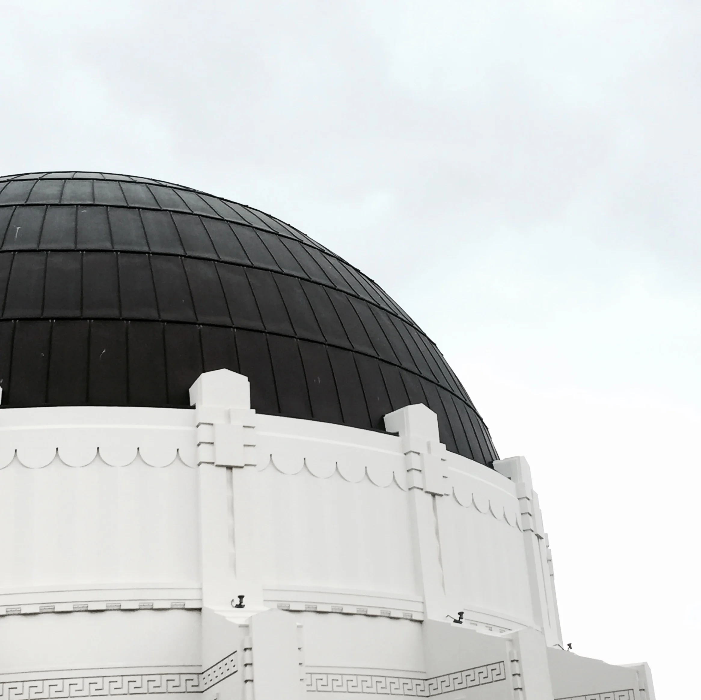 The beautiful Art Deco dome of the Griffith Observatory.