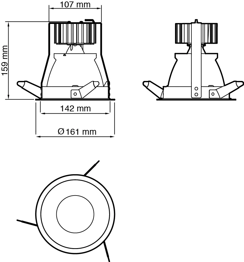 ALMA Gunn Large Fixed downlight