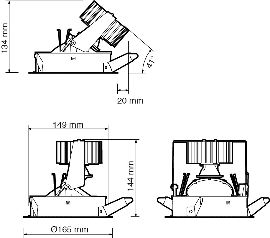 ALMA Gunn Large Wash downlight