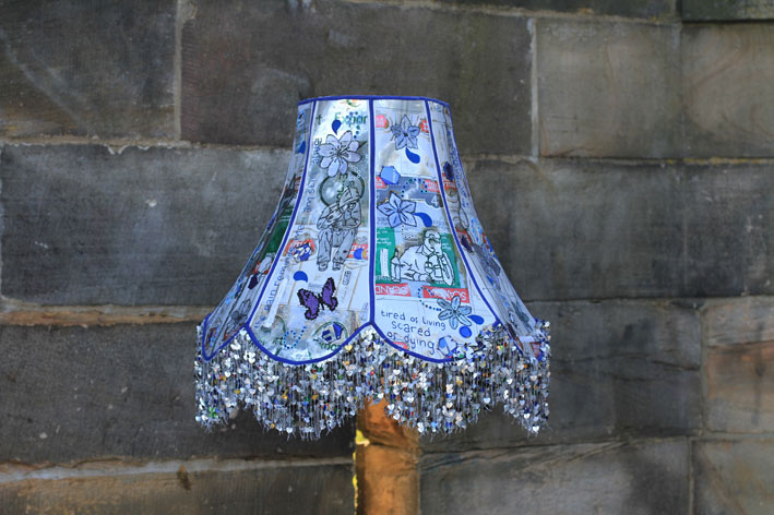 Beer can lampshade