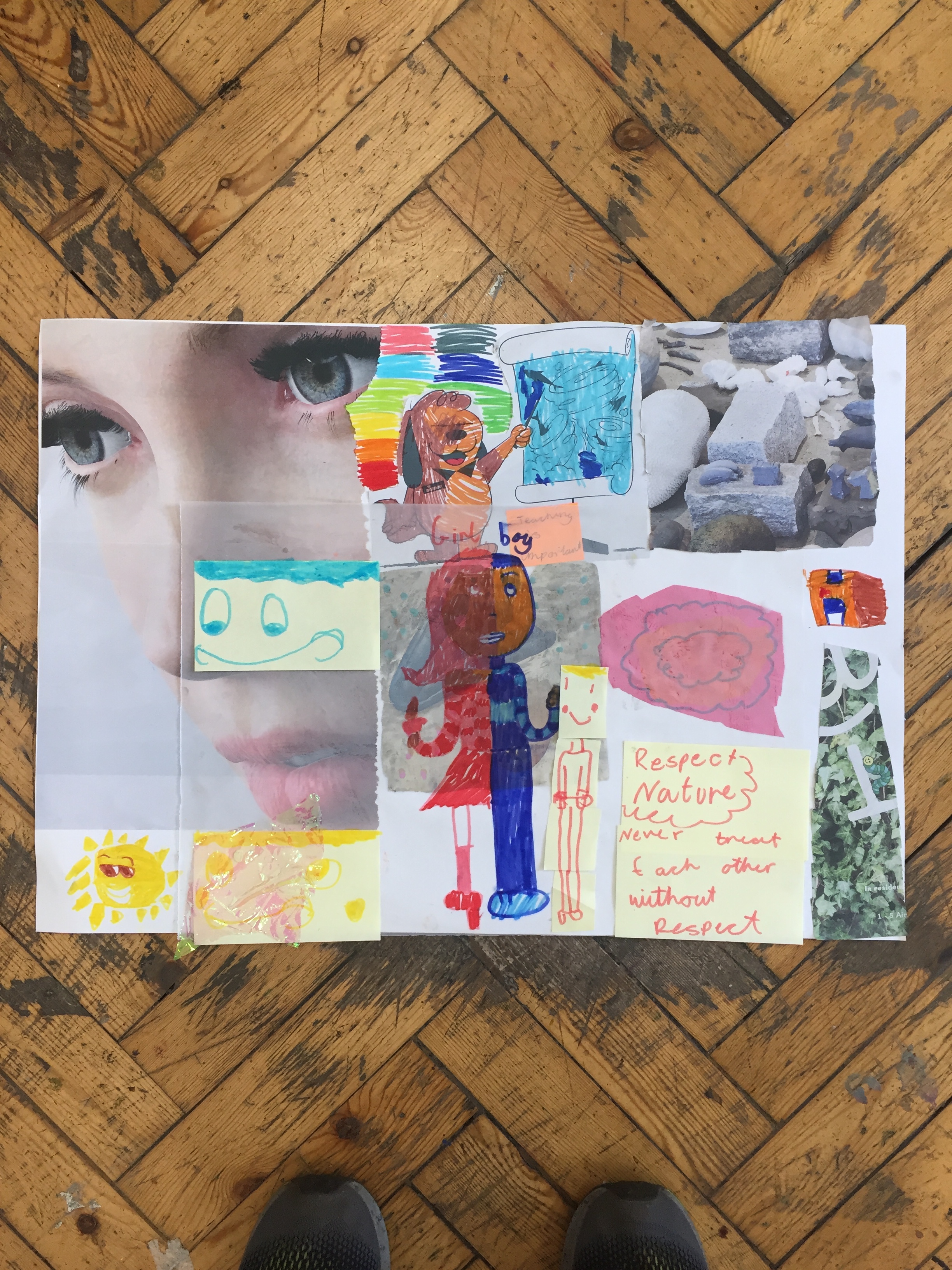  Sadie Benning Layers, 2018  Camden Arts Centre  Inspired by the materials, textures and formation the exhibition create your own Benning inspired work.  8-9 year olds.       