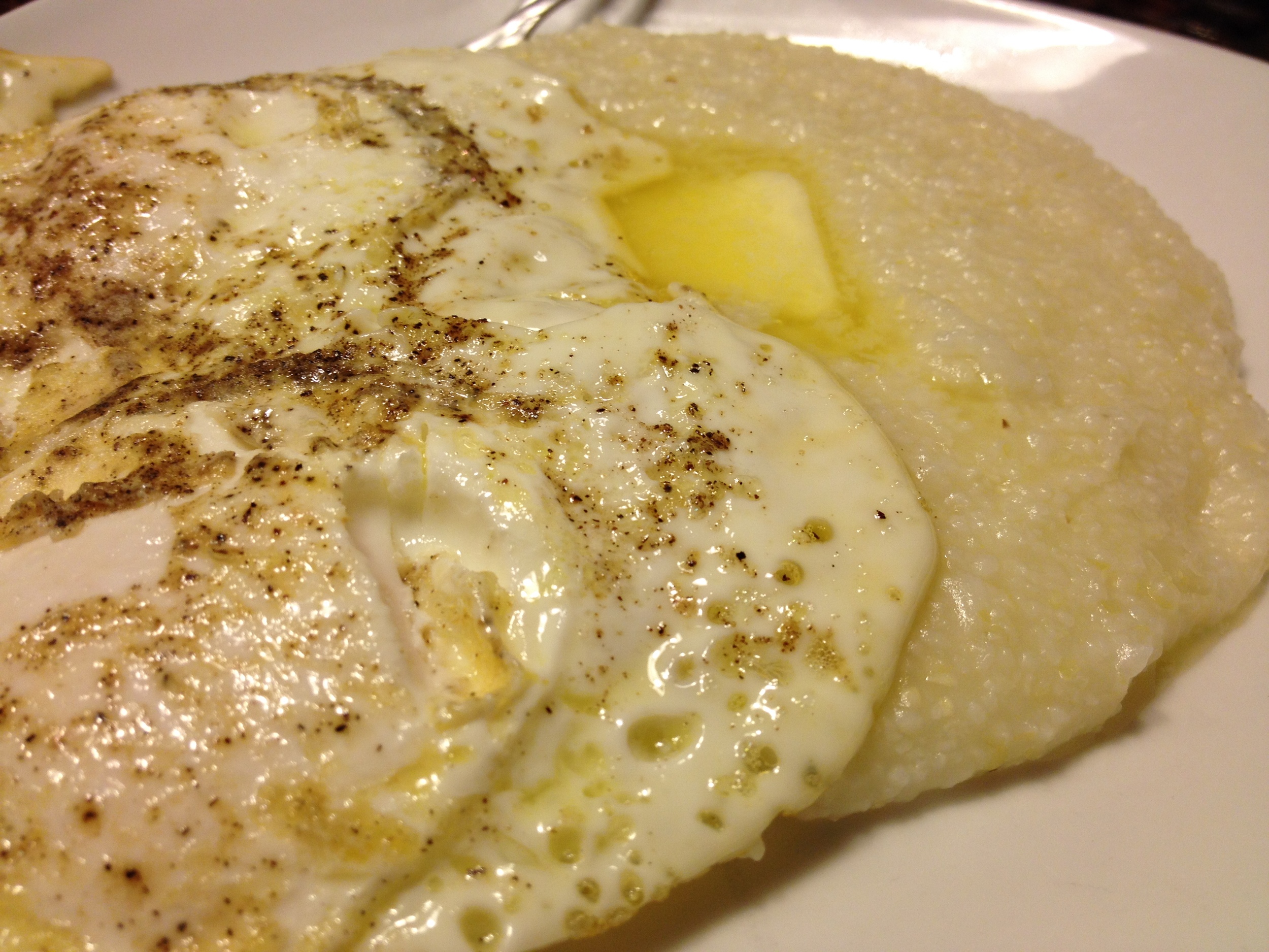 Creamy Grits and Over Easy Eggs