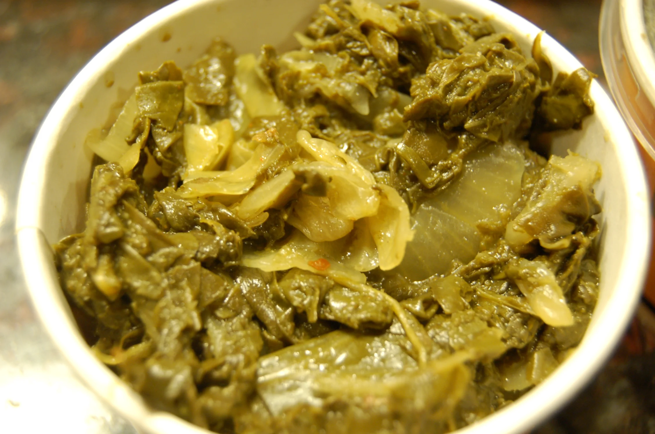 Fresh Collards and Cabbage
