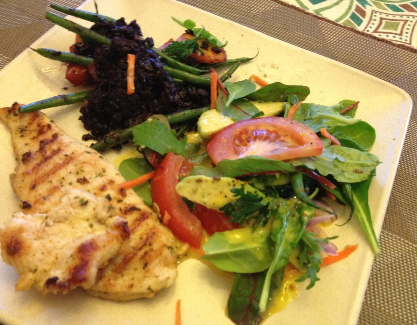 Grilled Chicken with Black Rice