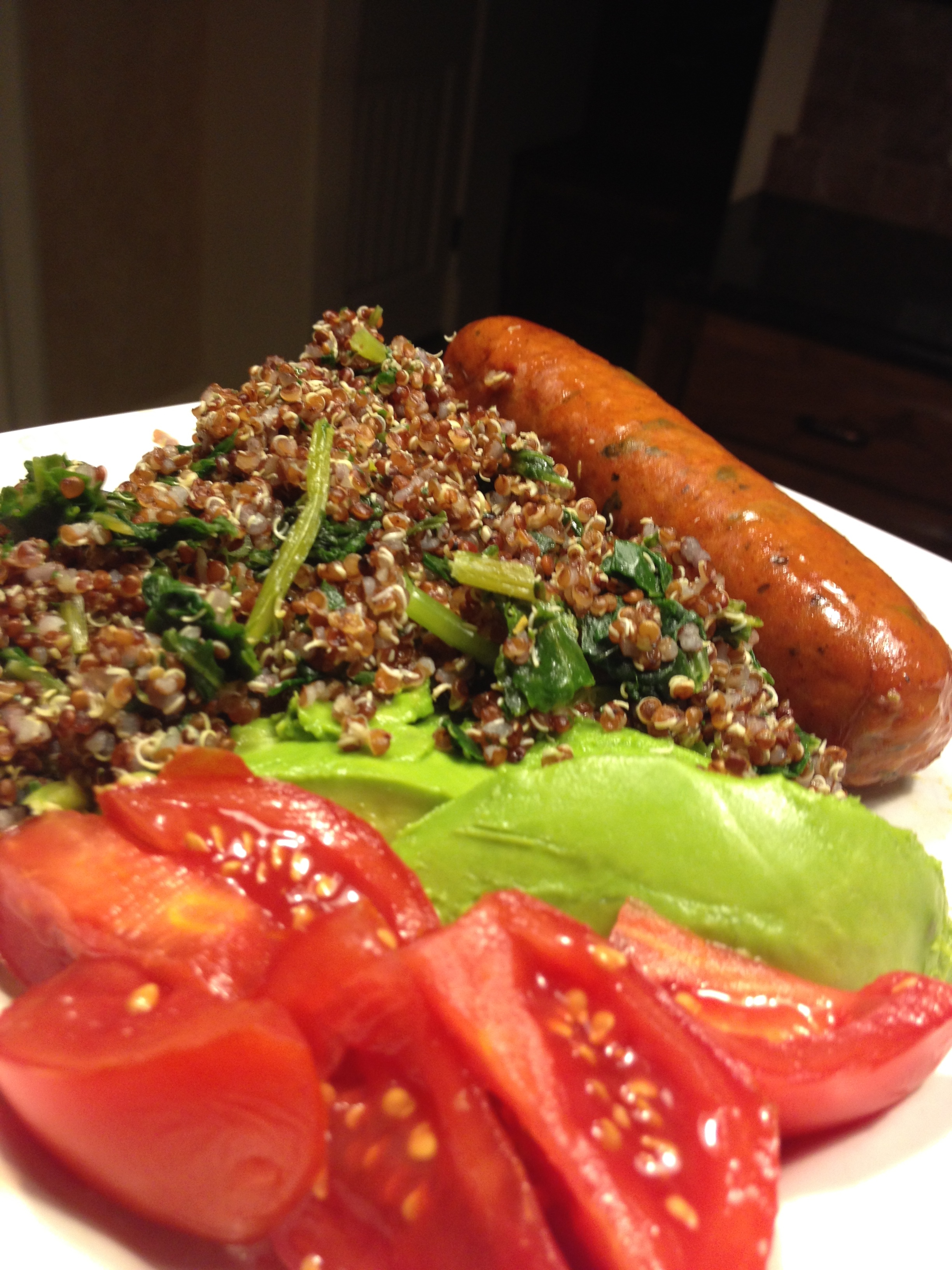 Quinoa & Kale w/Fresh Avocados & Tomatoes