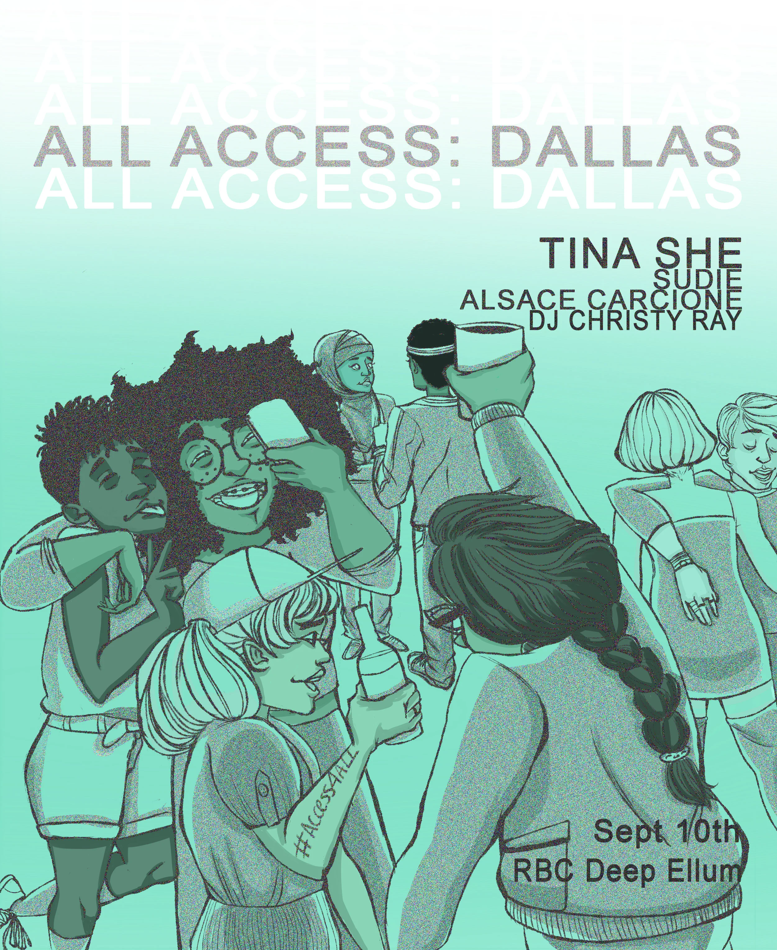 A commission piece for the The Texas Equal Access Fund: ALL ACCESS Event https://www.facebook.com/events/all-access-dallas/1270728316301302/