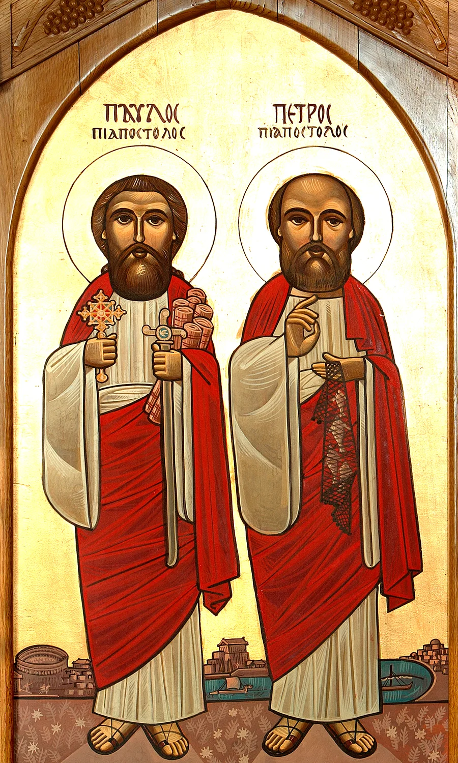 Sts Peter & St Paul (St Paul on the left)