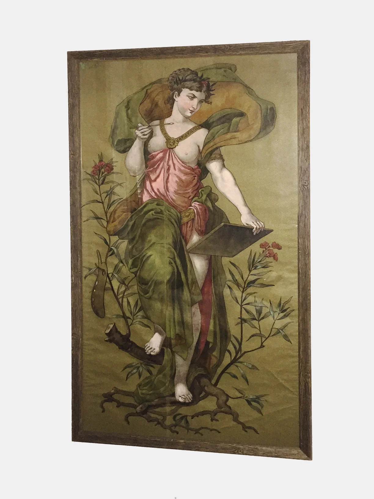 FRENCH ART NOUVEAU HAND PAINTED POSTER