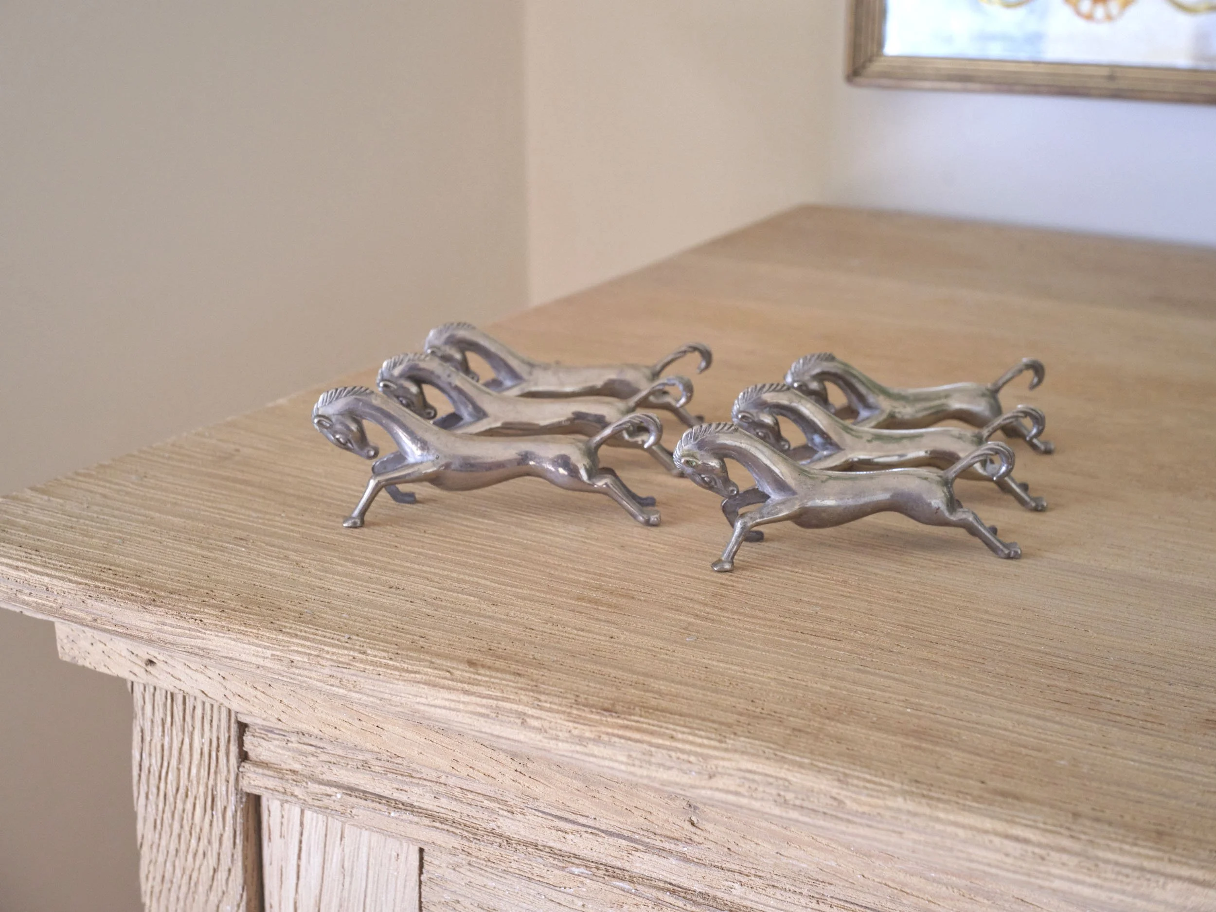 Mid Century Horse knife rests, 1960s