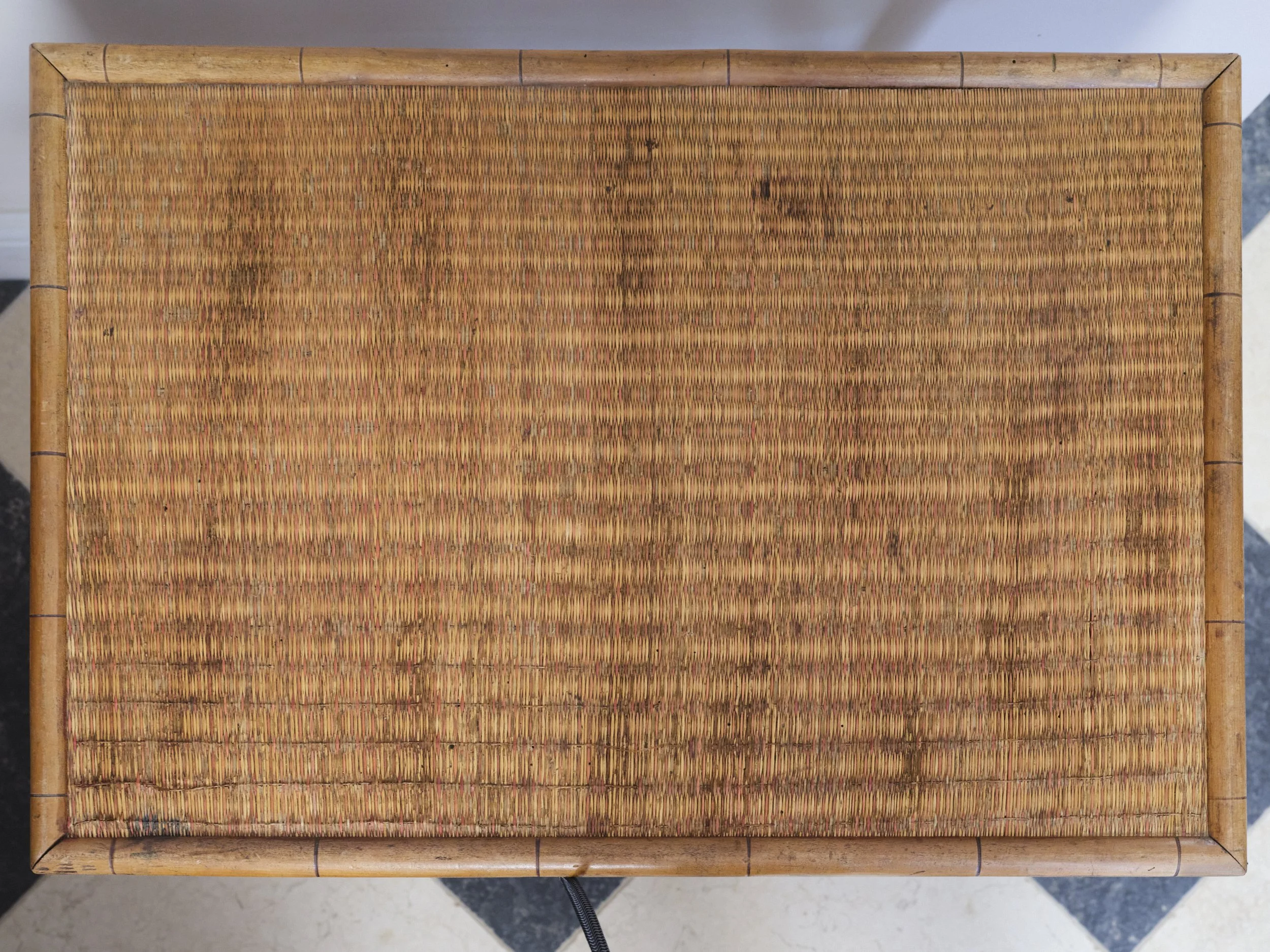 French Faux Bamboo Folding Table Circa 1900