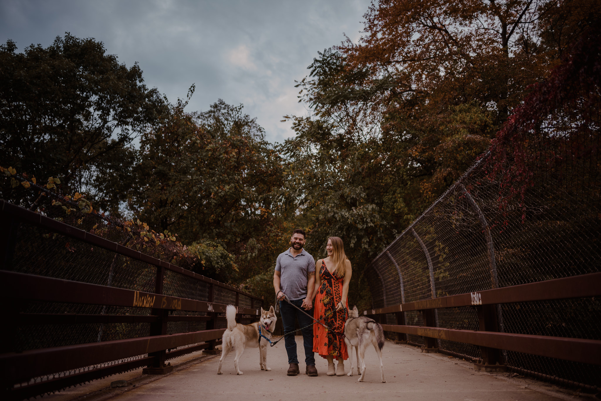 I always tell my clients that it can be hit or miss when you bring your dogs to the session. Sometimes they behave, and sometimes all I see is dog butt. Sometimes it's 50-50. :)