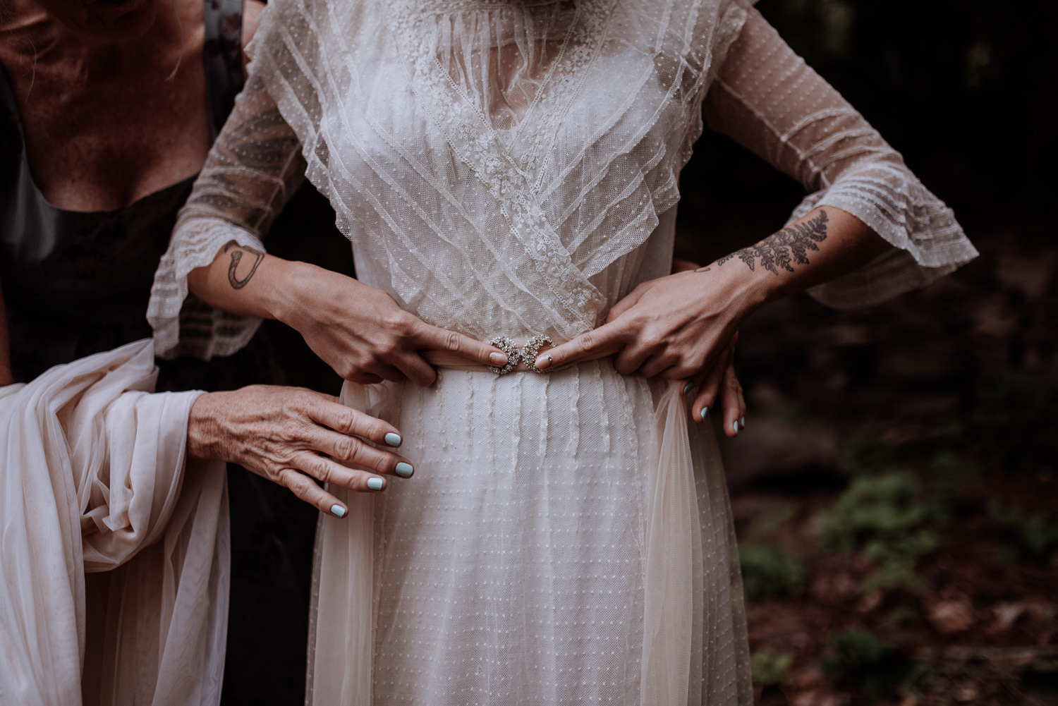 Shinglekill Falls Wedding with Boho Vintage vibe as documented b