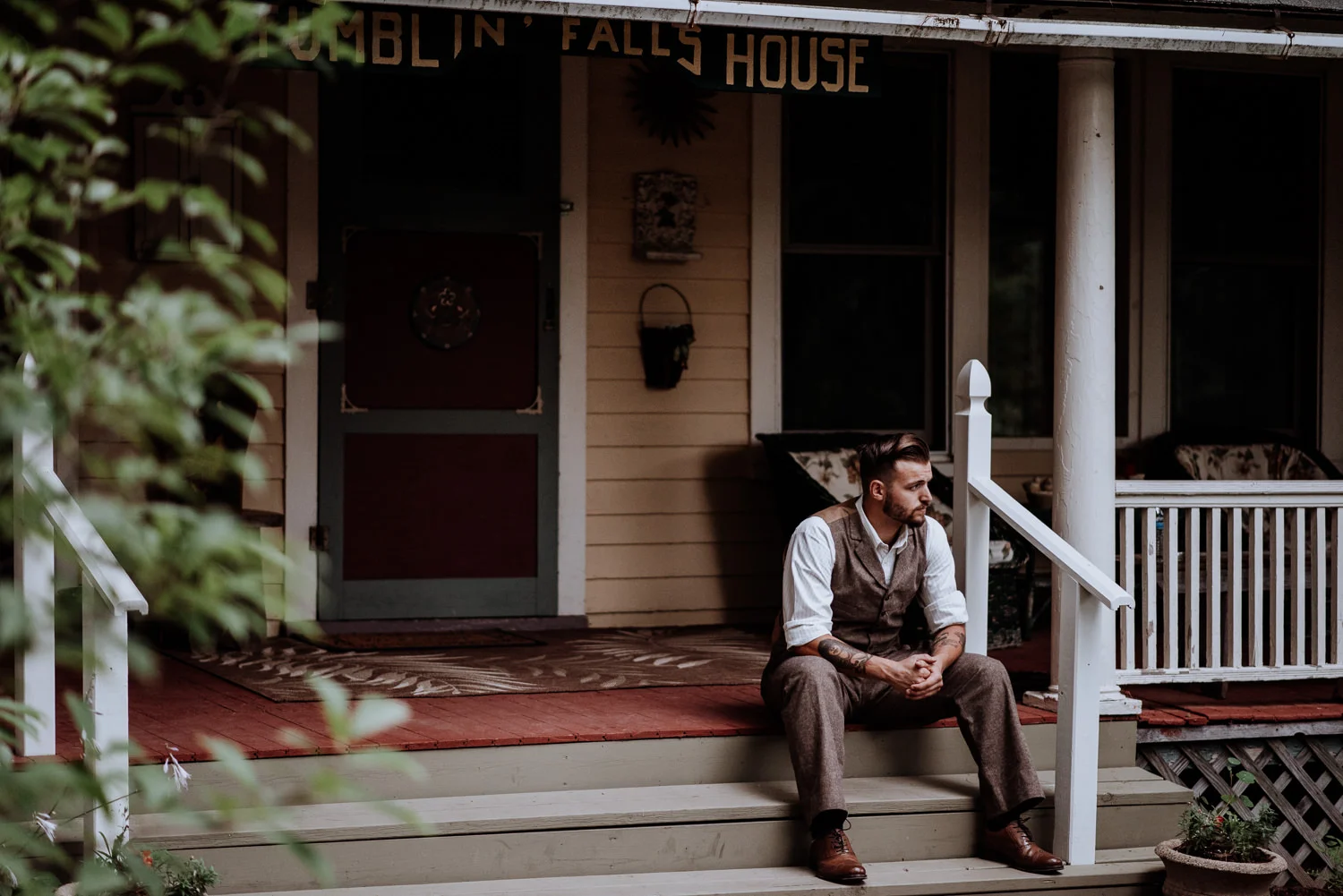 Shinglekill Falls Wedding with Boho Vintage vibe as documented b