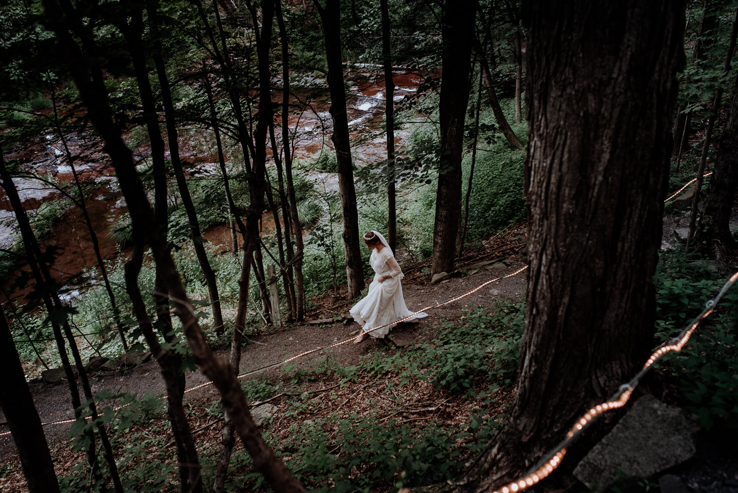 Shinglekill Falls Wedding with Boho Vintage vibe as documented b