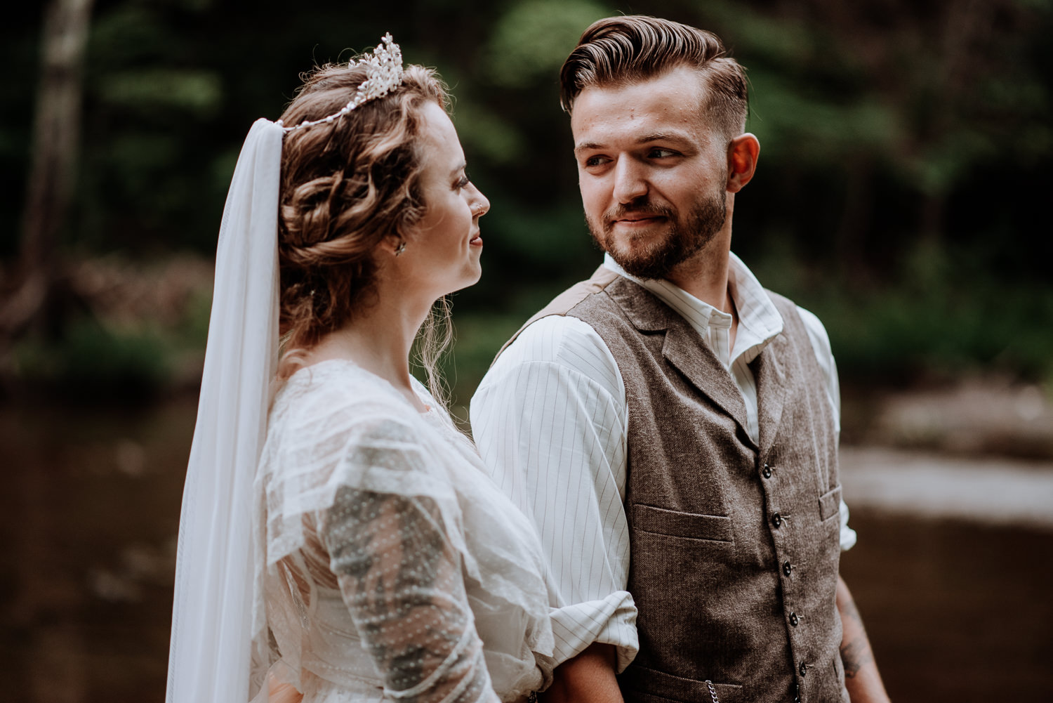 Shinglekill Falls Wedding with Boho Vintage vibe as documented b