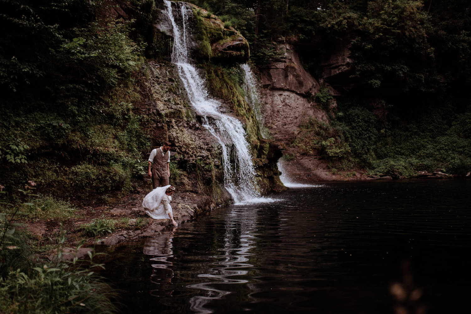 Shinglekill Falls Wedding with Boho Vintage vibe as documented b