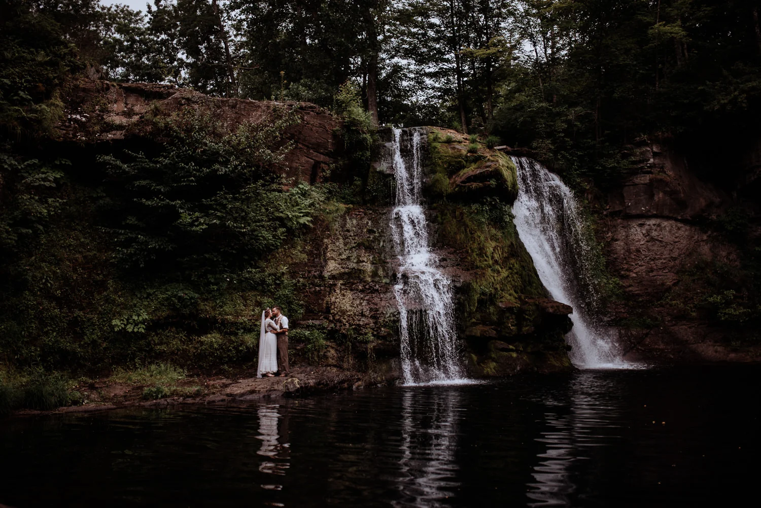 Shinglekill Falls Wedding with Boho Vintage vibe as documented b