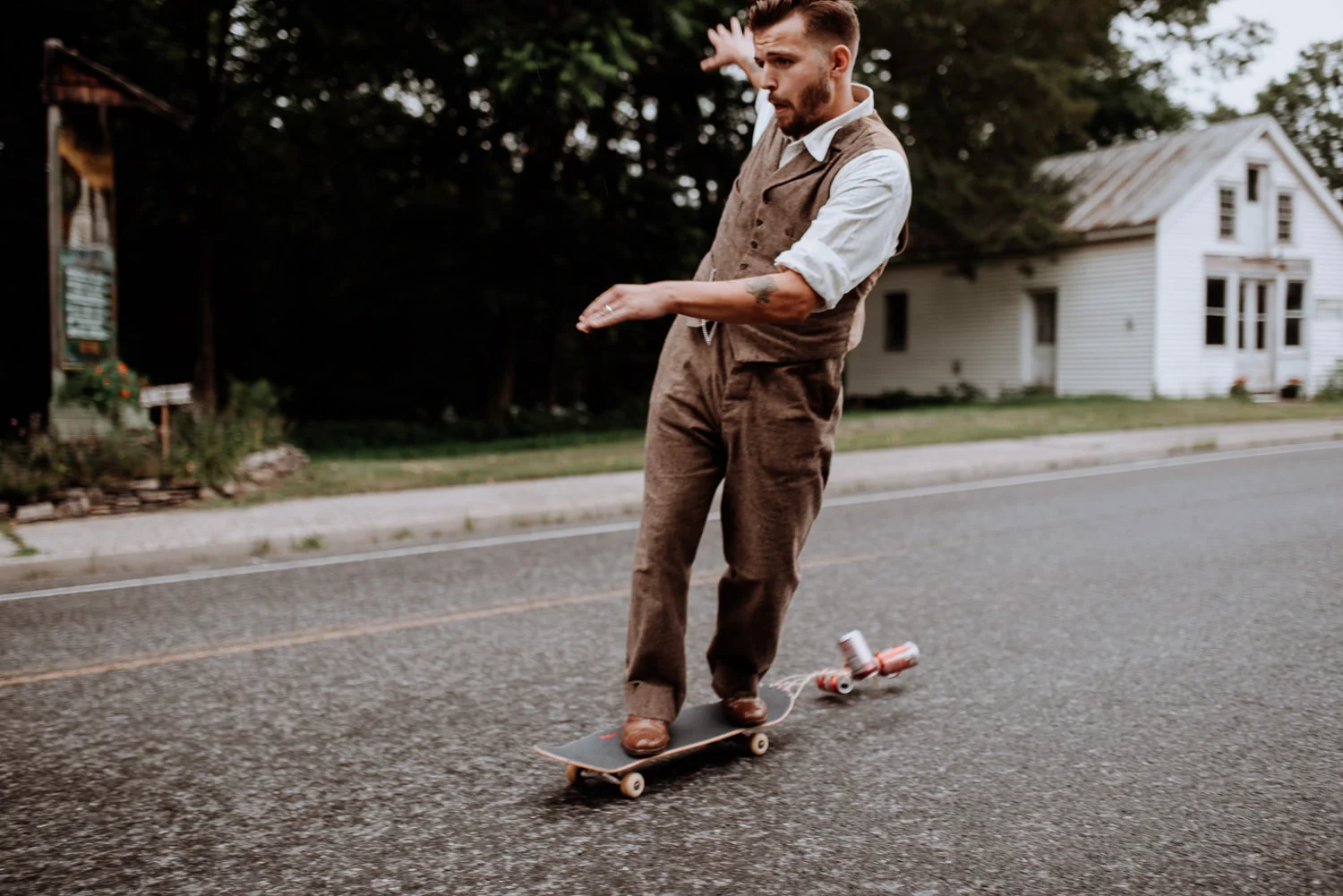 Shinglekill Falls Wedding with Boho Vintage vibe as documented b