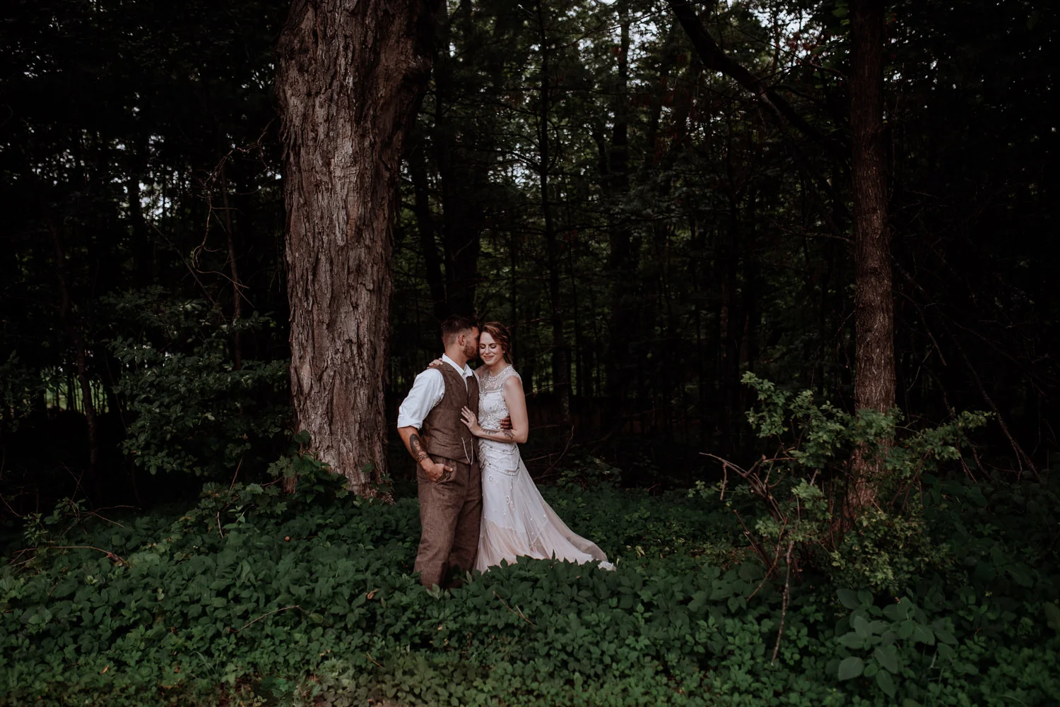 Shinglekill Falls Wedding with Boho Vintage vibe as documented b