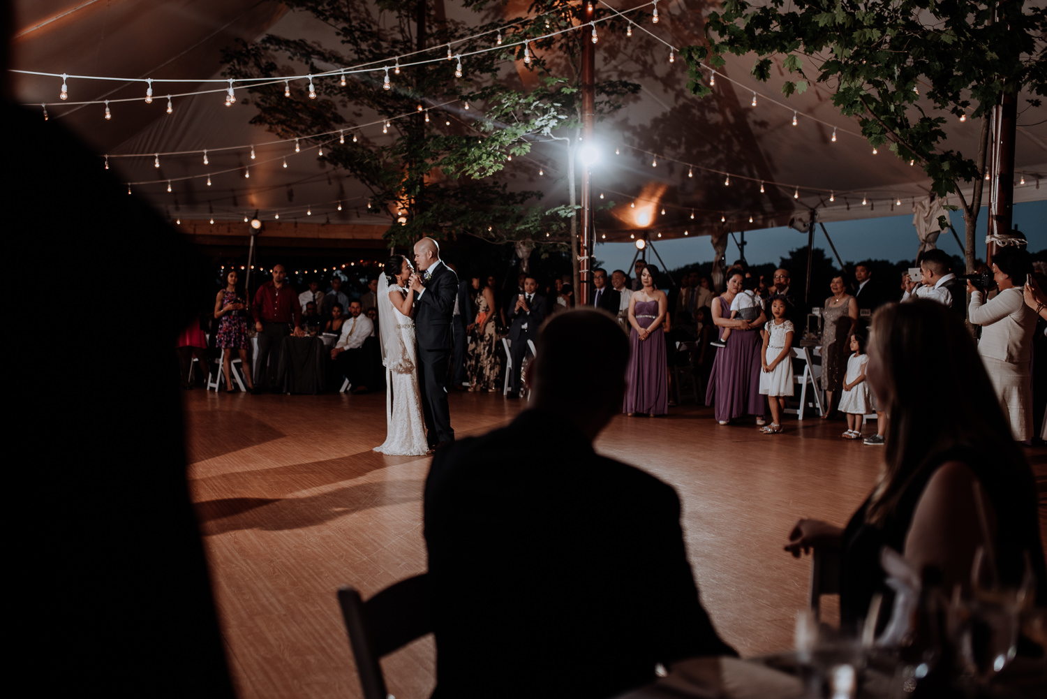 first dance in tent