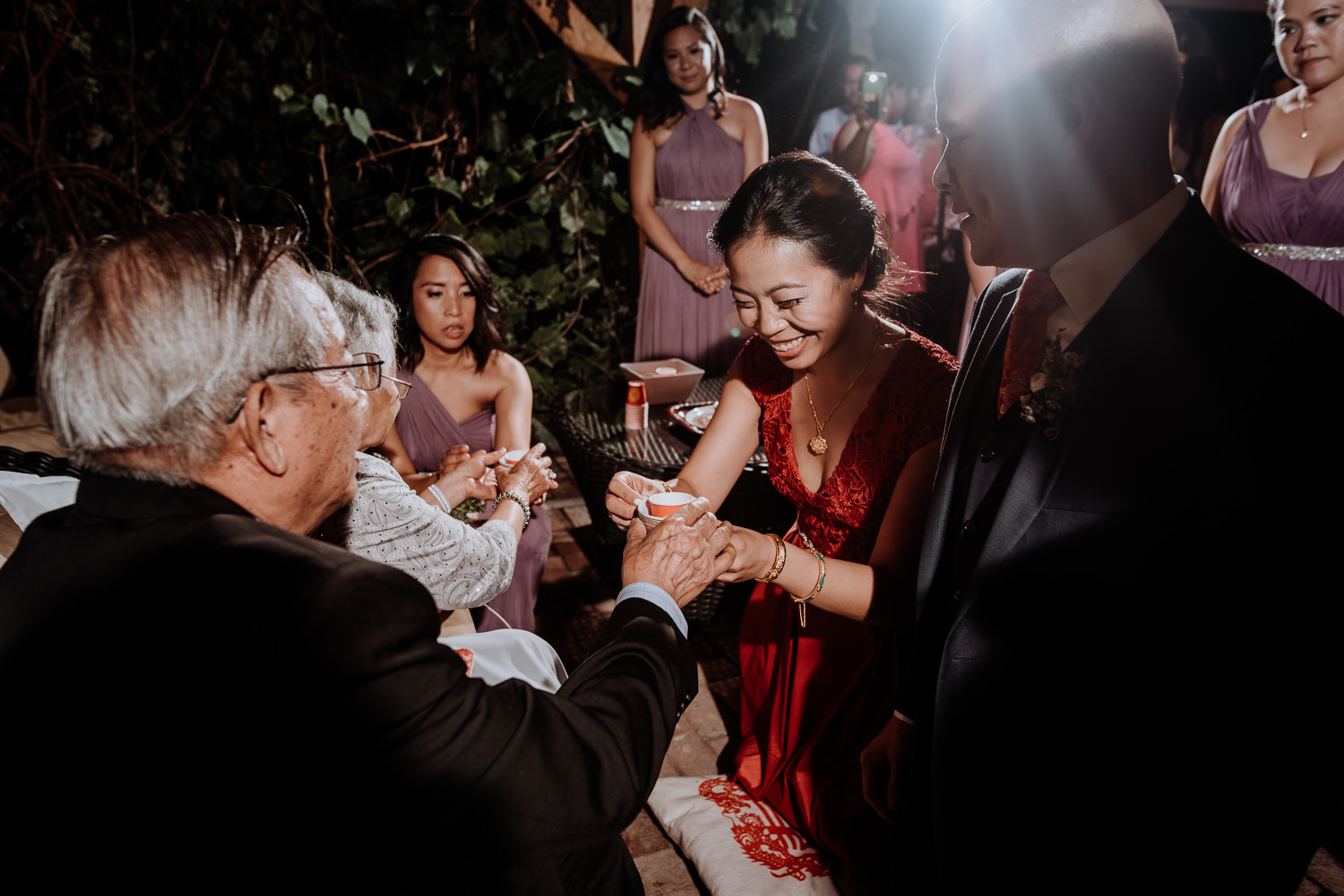 Red Maple Vineyard Wedding japanese tea ceremony
