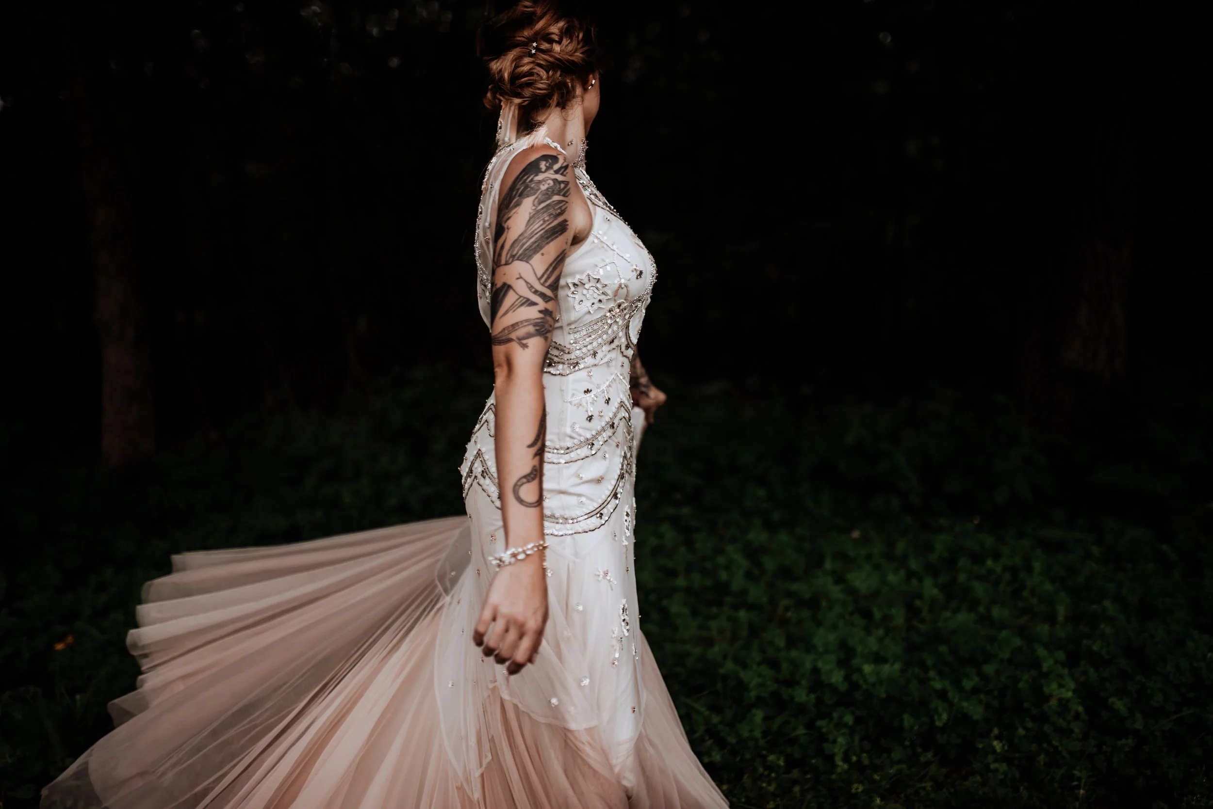 Catskill Wedding | Waterfall, forest, unicorns