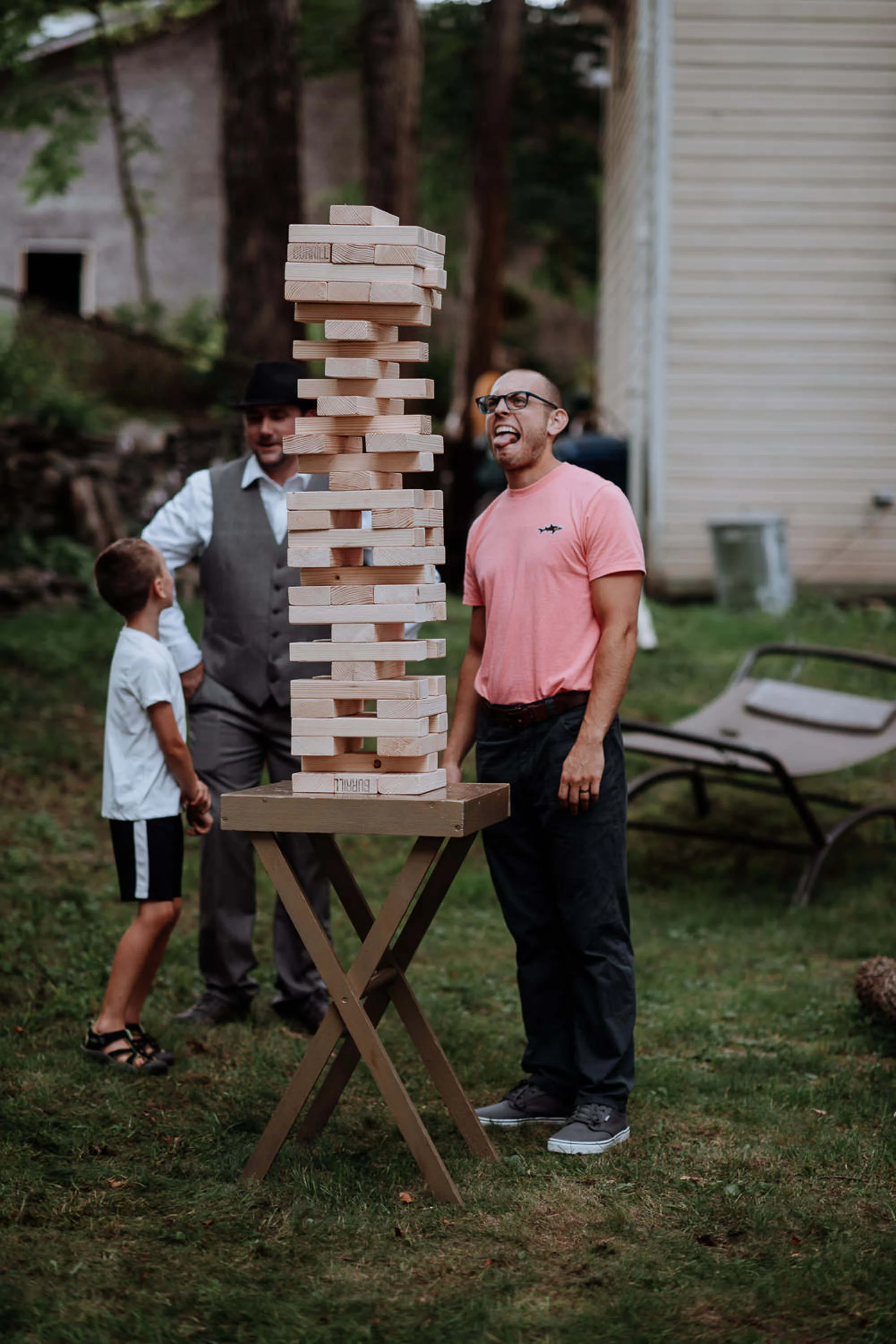Vintage Catskills Wedding at Waterfall with unicorns and rustic