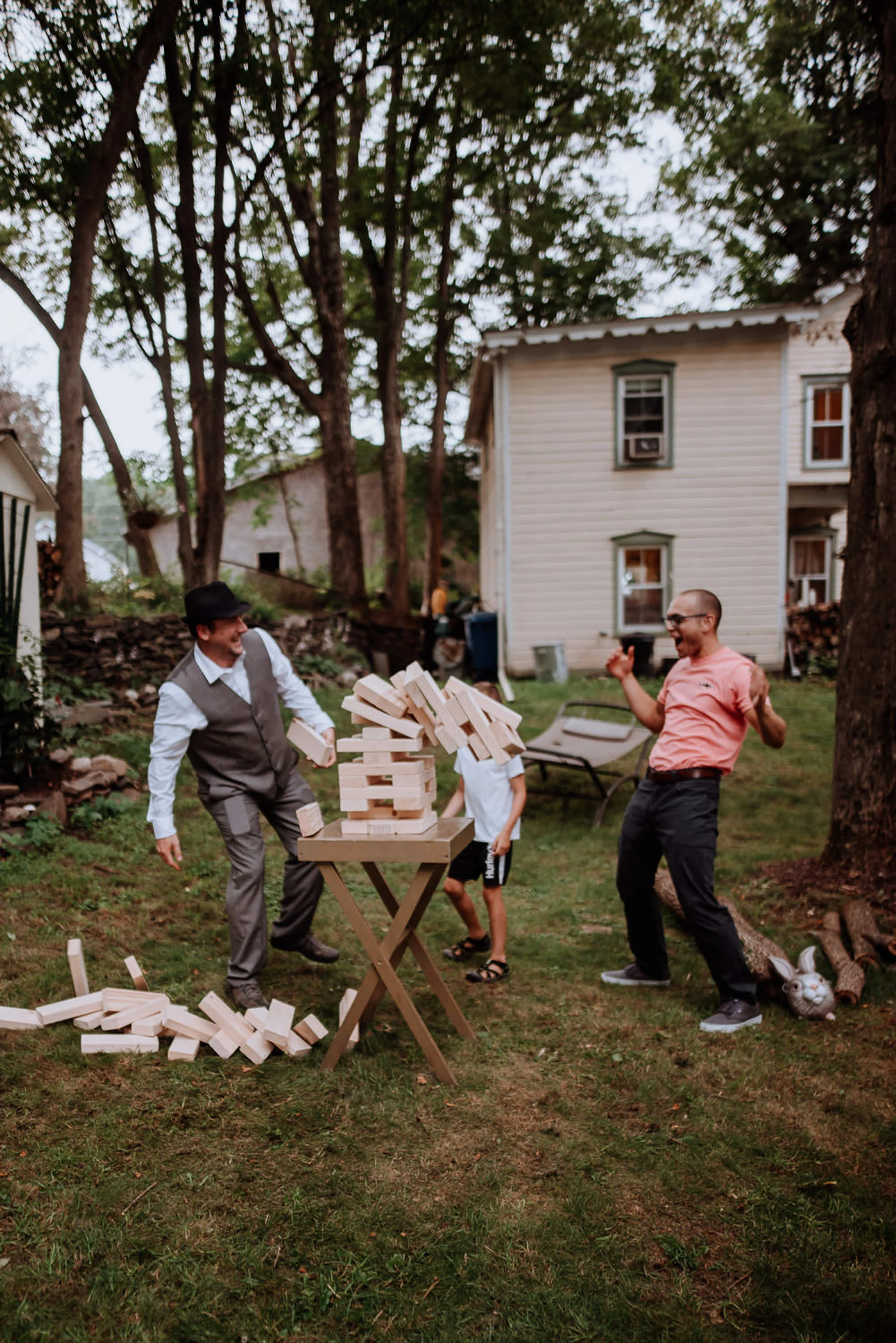 Vintage Catskills Wedding at Waterfall with unicorns and rustic