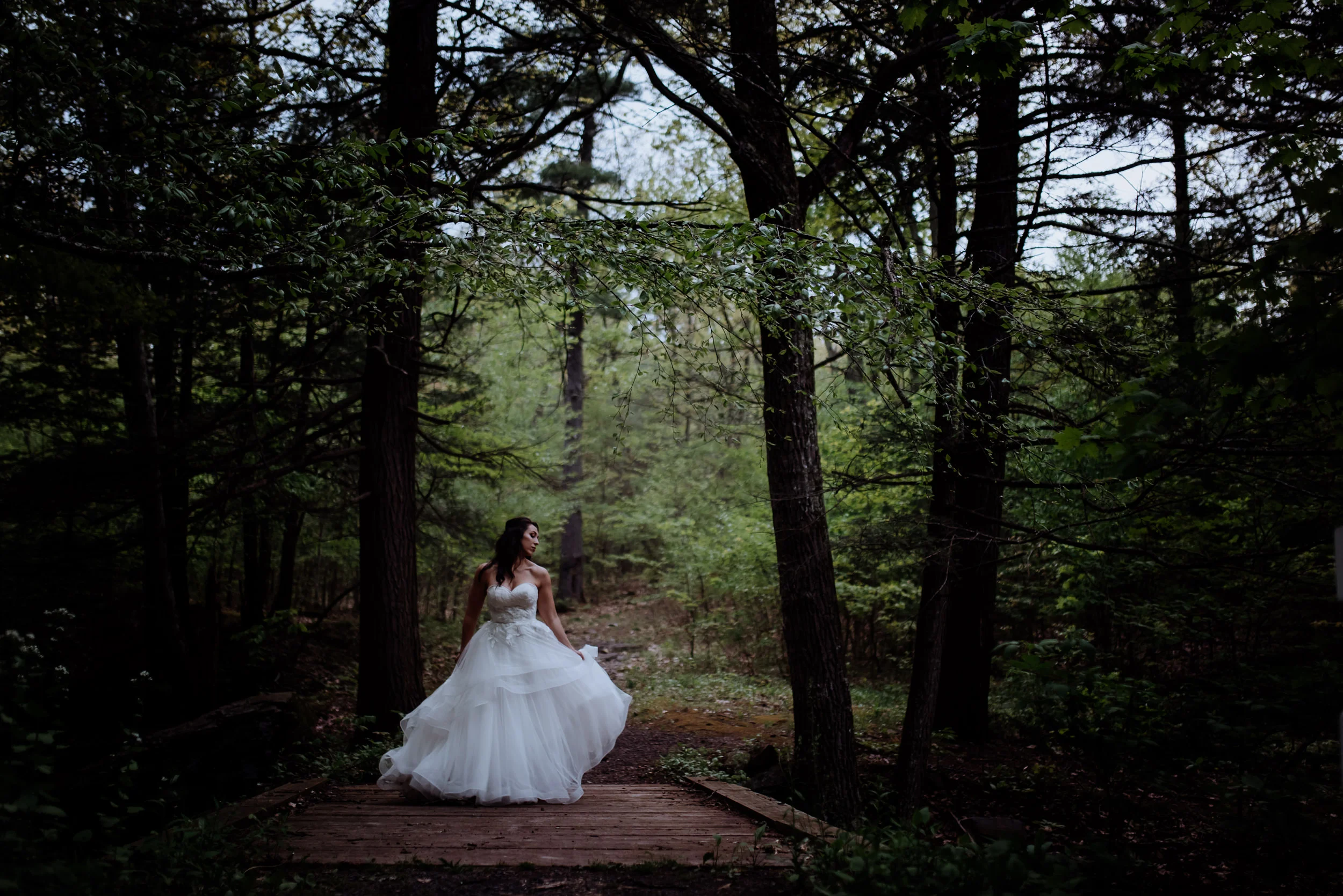 Catskills Wedding at Glen Falls House in Roundtop, Woodsy, Water