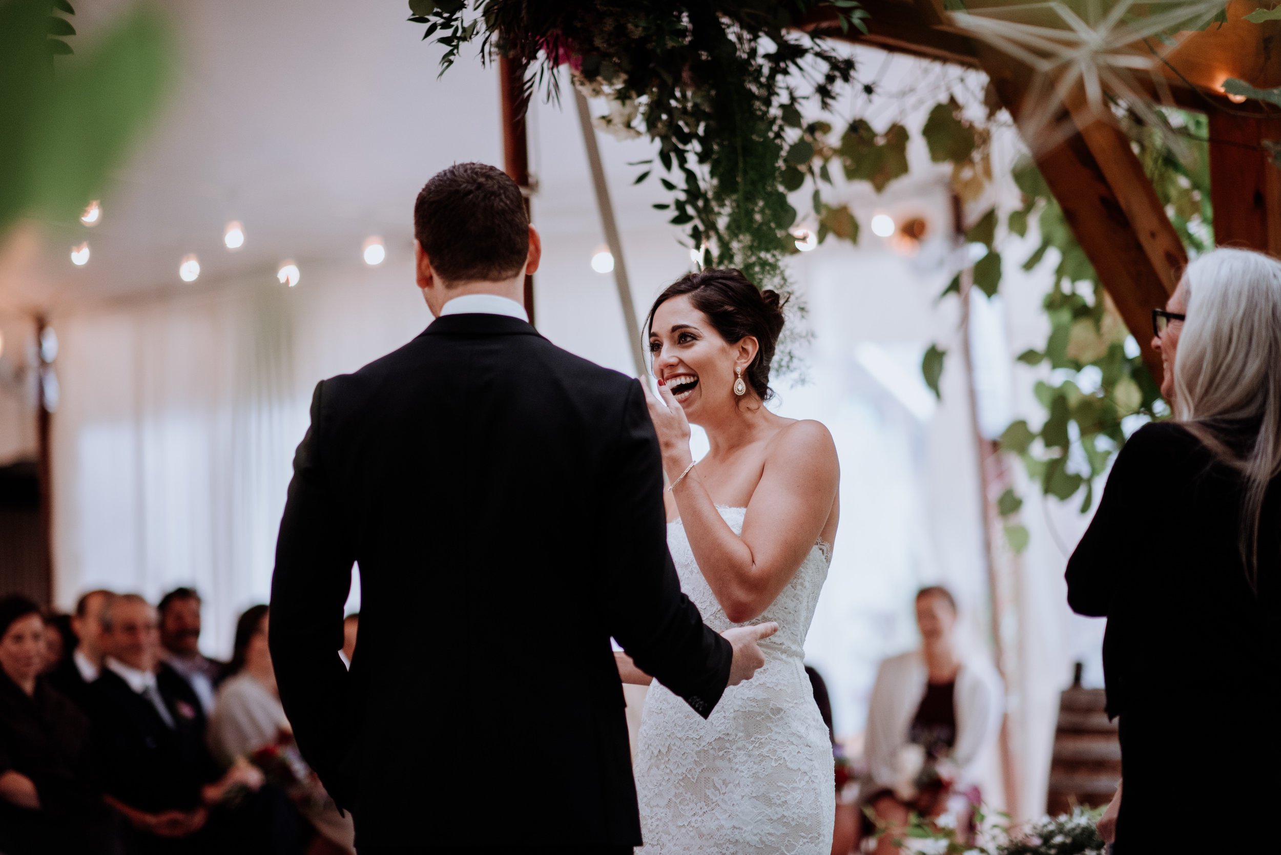 Rainy day Red Maple Vineyard Wedding - Hudson Valley
