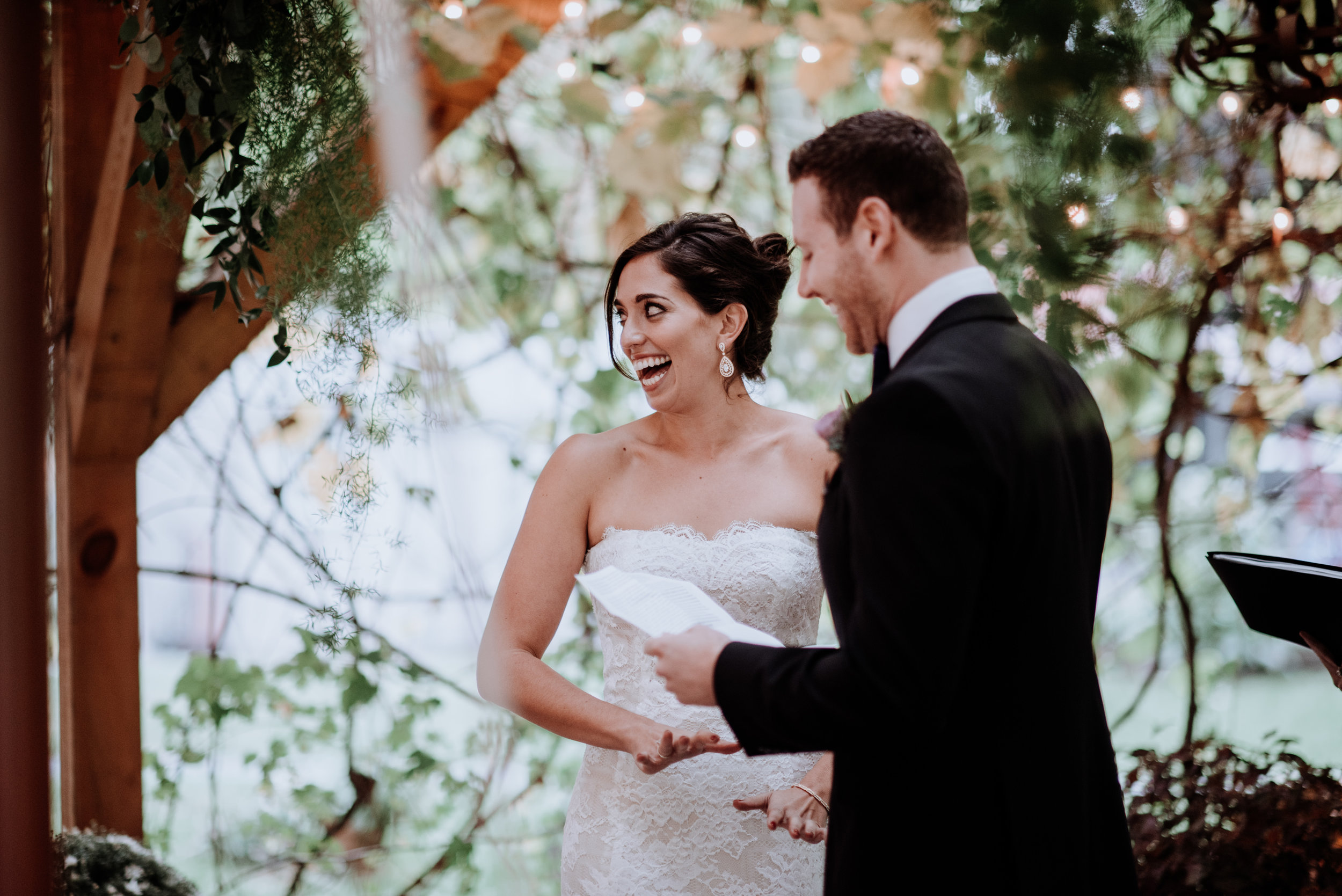 Rainy day Red Maple Vineyard Wedding - Hudson Valley