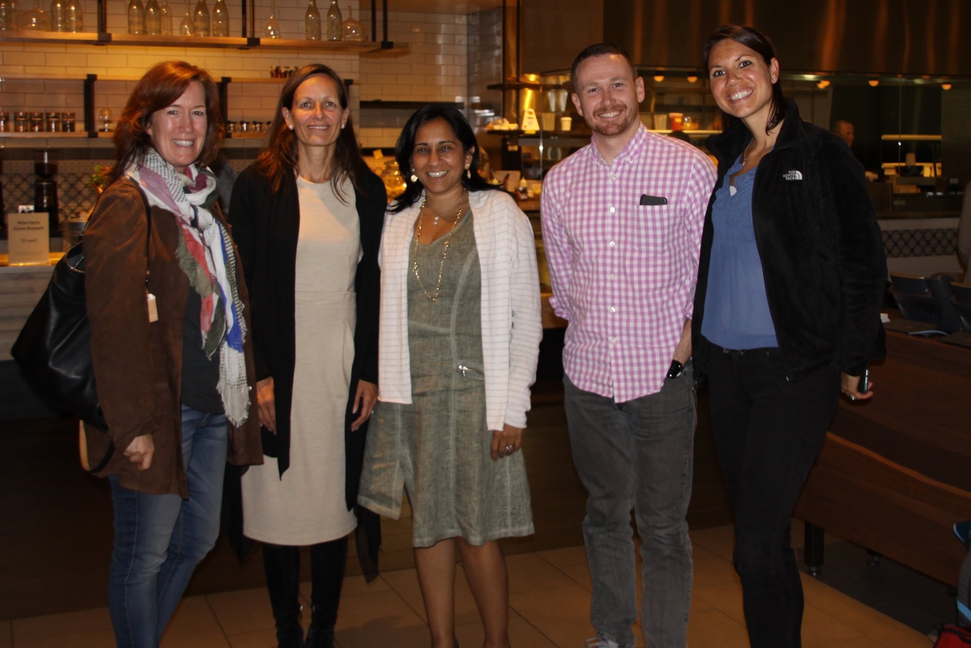Amy with PNOC Researchers. Dr. Sabine Mueller is 2nd in from the left.