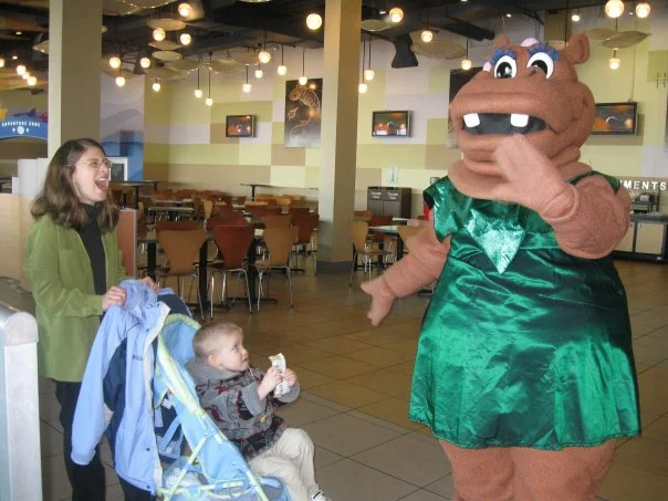 This is a picture of me and Jake at the aquarium.