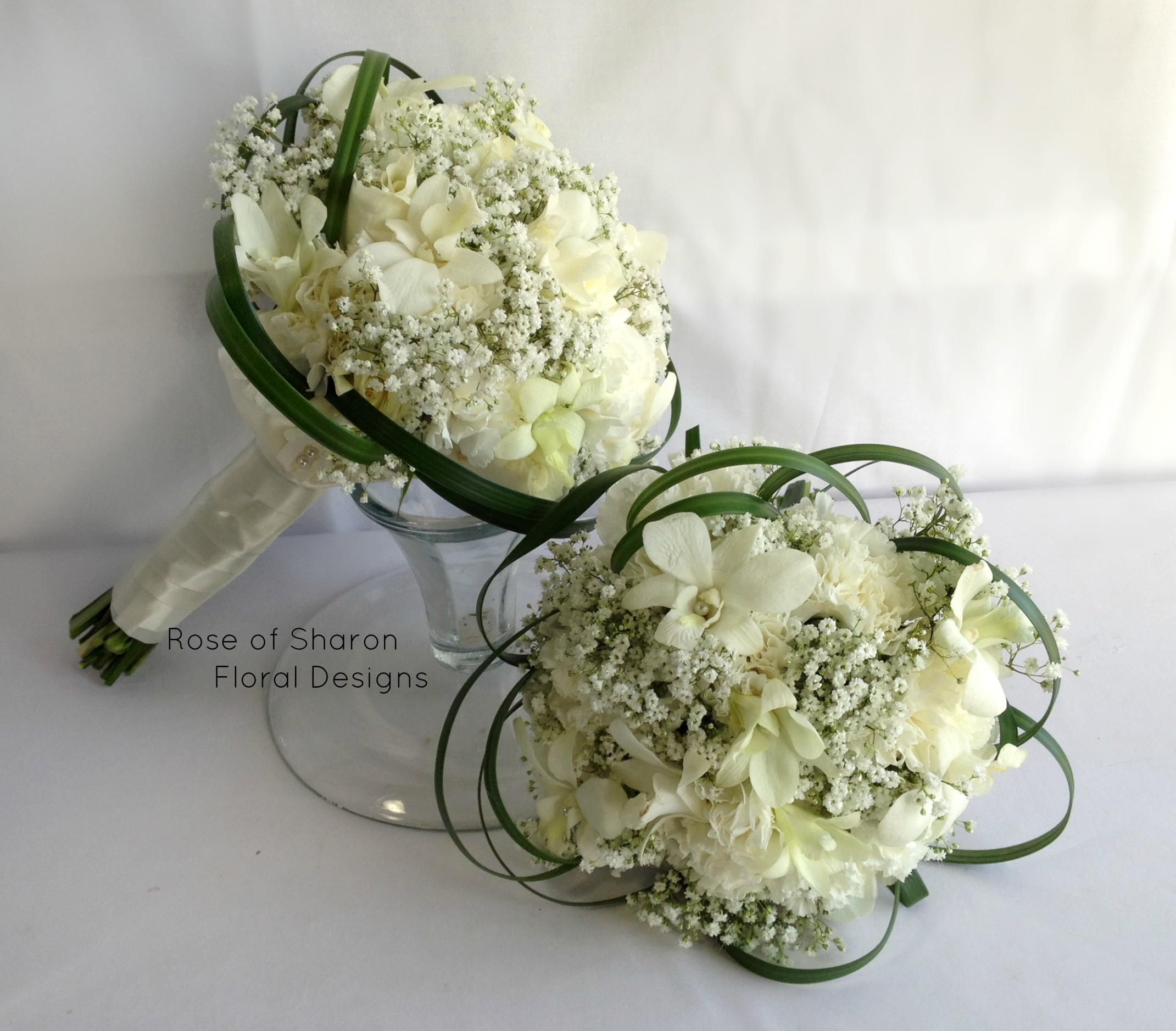 White Bouquets Rose Of Sharon Floral Design Studio White Bouquets Rose Of Sharon Floral Design Studio