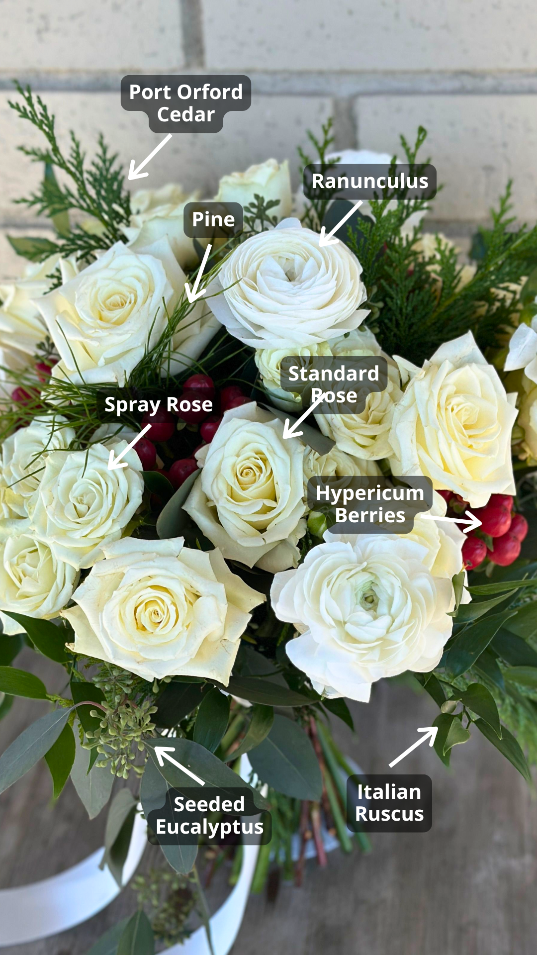 What's In It? Enchanted Winter Wedding at Osage House Bouquet Recipe